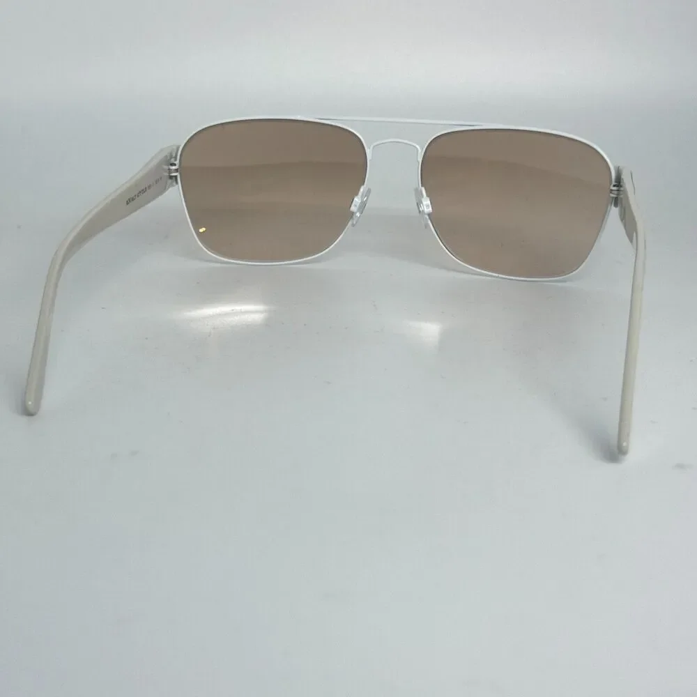 Exalt Cycle Rueda C1 Eyeglasses Frames White Square Vintage Rare 58-16‎ H1322